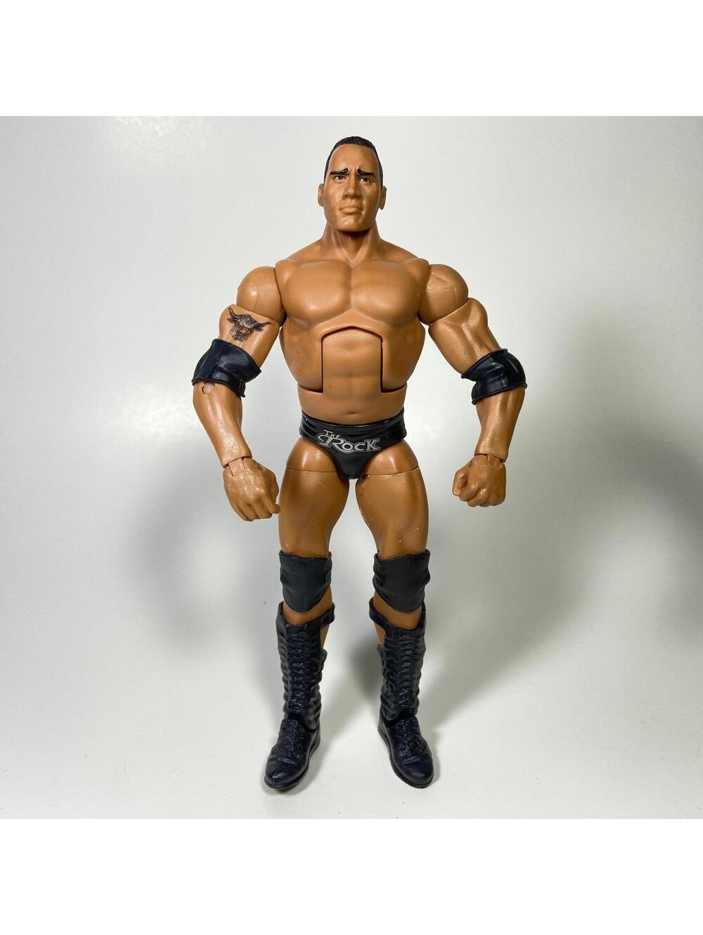 7” Mattel WWE Elite Series 47B The Rock Figure - INCOMPLETE